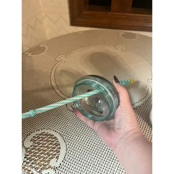 Starbucks Summer 2025 Glitter Dome W/Birthday Candle Straw‎ Topper 16 Oz Tumbler